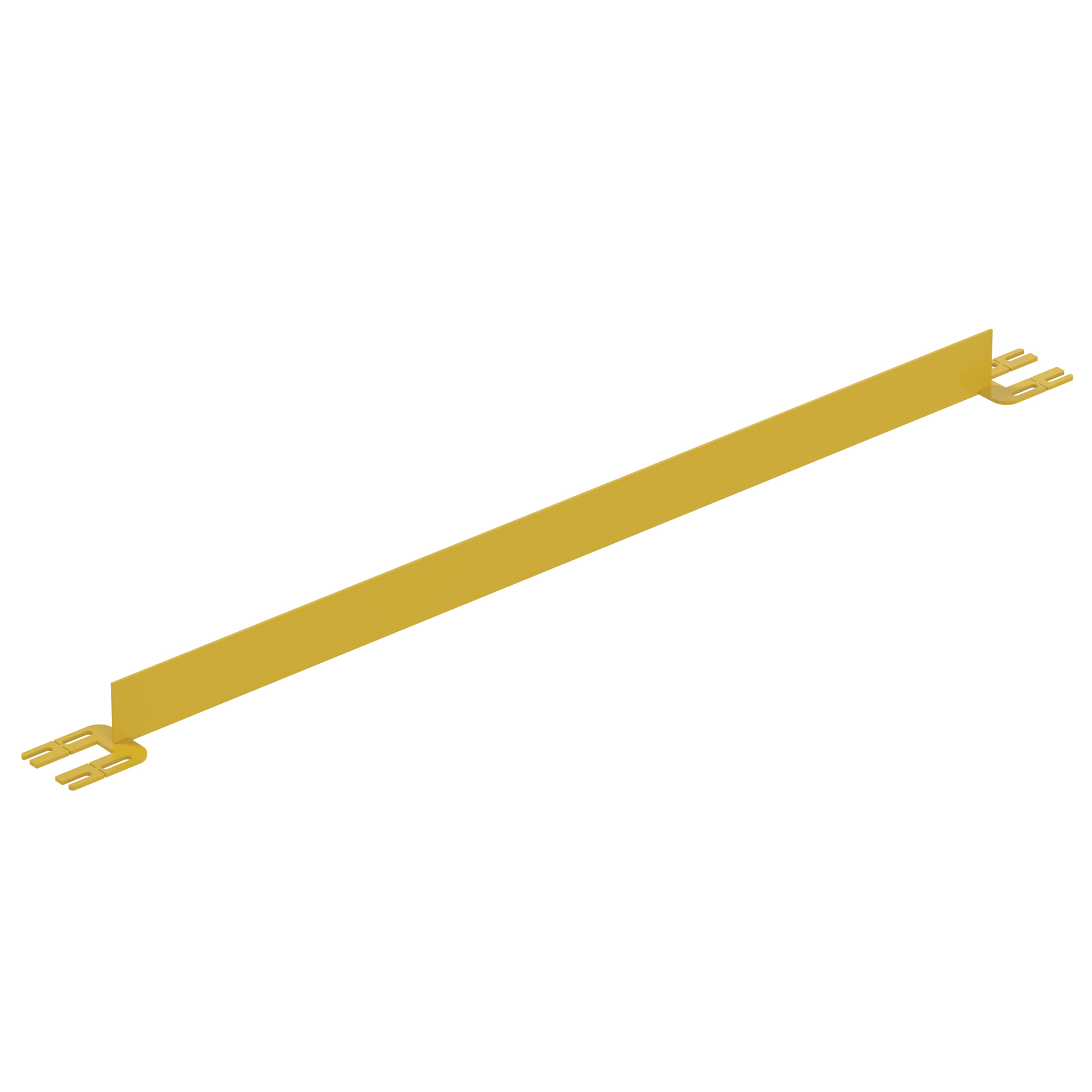 Vestil Dock Safety Railing Toe Board - 6ft. Long, Powder-Coated Steel, Model# VDKR-6-TB